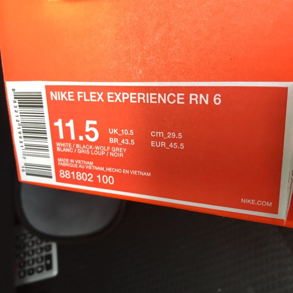 Nike Flex Experience RN 6 White - Picture 6 of 7